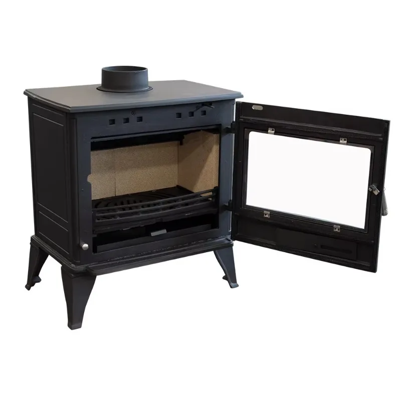 【Best-selling】Bestfire Cast Iron Wood Burning Pellet Stove Indoor Fireplace Freestanding Traditional Design 10Kw Output Matt Bla
