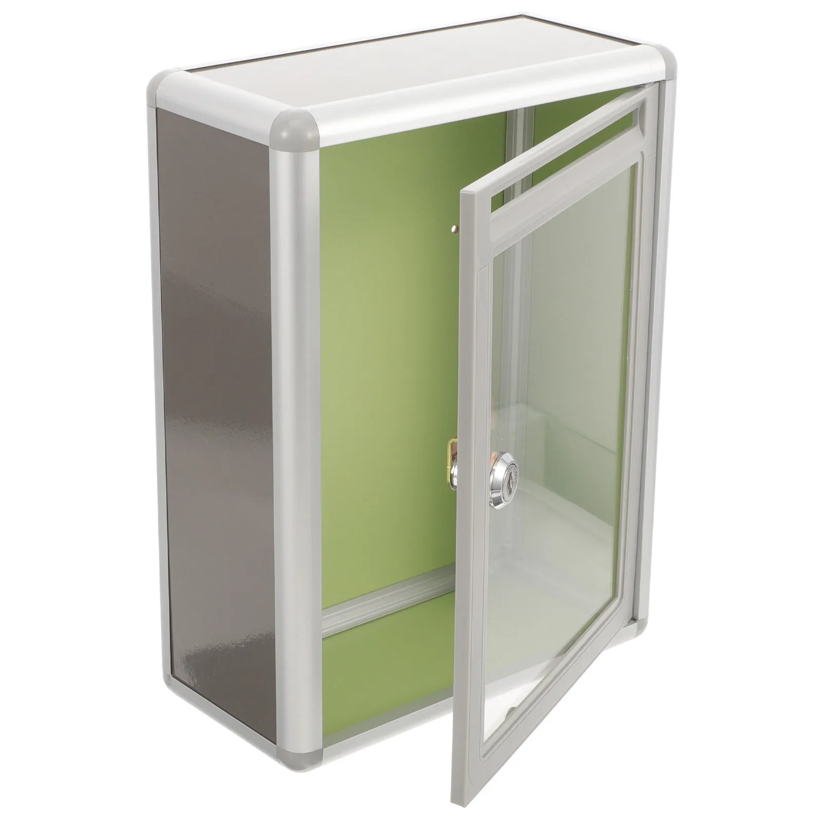 1Pcs Transparent Acrylic Suggestion Box Letter Box Lockable Wall Mounted Mailbox Donation Raffle Ticket Ballot Container Large