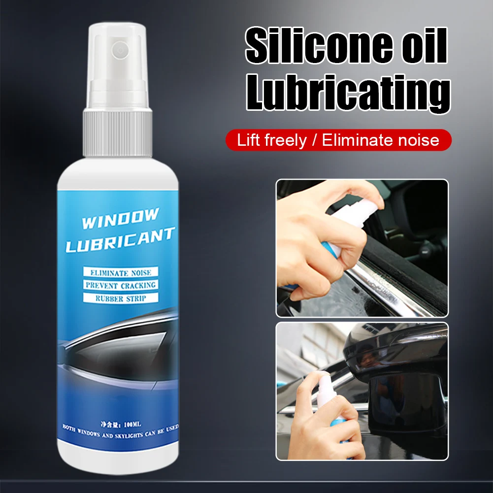 

Car Window Lubricant Rubber Strip Softening Smooth Window Lifting Lube Spray Noise Reduction Auto Maintenance Accessories