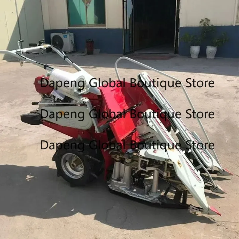 Farm Grain Stalk Cutting Binding Machine Rice Wheat Oat Reaping Bundling Harvest Equipment