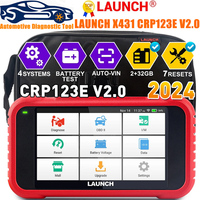 Lauch X431 CRP123E V2.0 OBD2 Automotive scanner 4 System Car diagnostic tool Oil ETC SAS 7 Reset CRP123x crp123i Code reader