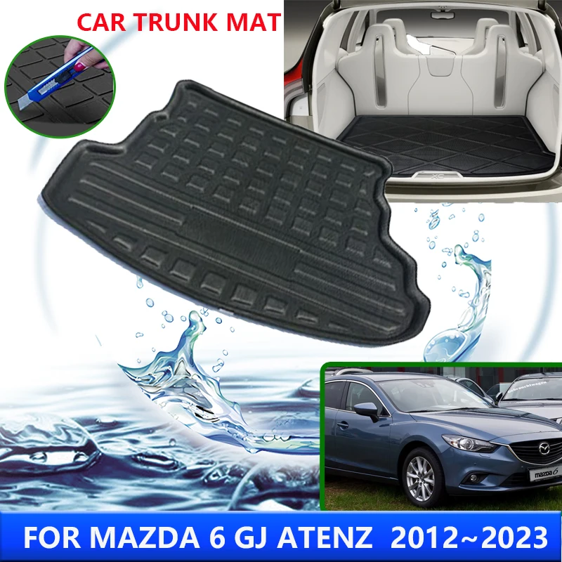 

Car Trunk Mat For Mazda 6 Mazda6 GJ Atenza 2012~2023 2014 2015 High Temperature Resistant Storage Mat Auto Interior Accessories