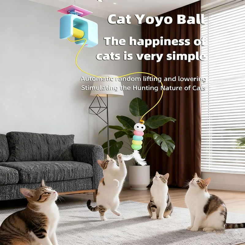 Electric Smart Hanging Door Cat Teaser Toy Interactive Self Amusing Pet Toy For Indoor Cats To Relieve Boredom Pet Supplies