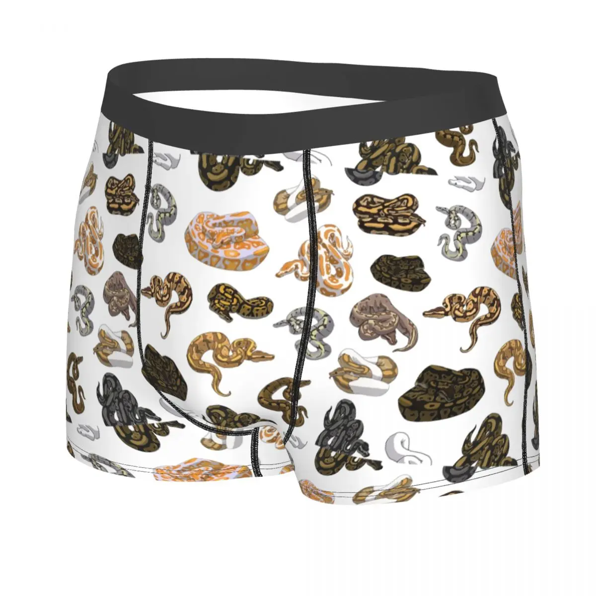 الملاكم السروال السراويل الكرة بيثون مورف الأفعى نمط سراويل الرجال ملابس داخلية جيدة التهوية ل أوم رجل صديقها هدية