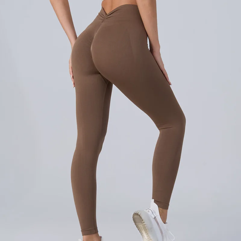 Women Autumn New High Waist Peach Hip Yoga Leggings Belly Control Quick Dry Tight Cycling Fitness Sports Pants