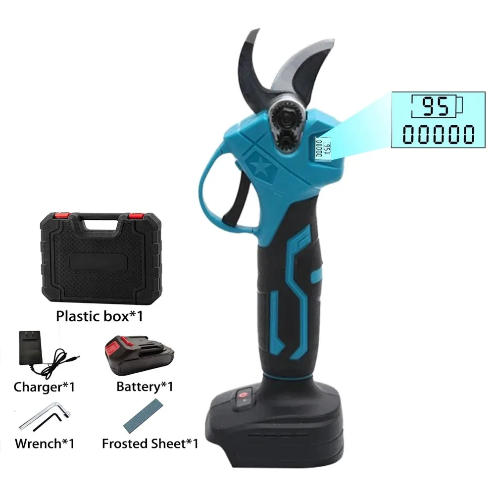 Brushless Electric Pruning Scissors Rechargeable Wireless Fruit Tree Potted Pruning Electric Cutter Tool 18V 30mm