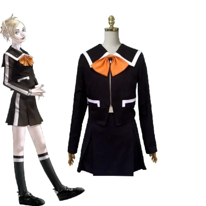 Anime Game Persona 2 Traje Cosplay para Mulheres, Tsumi, Lisa, Silverman, Sete Irmãs, Uniforme Campus JK, Saia, Sexy, Dia das Bruxas, Fato de Quadrinhos