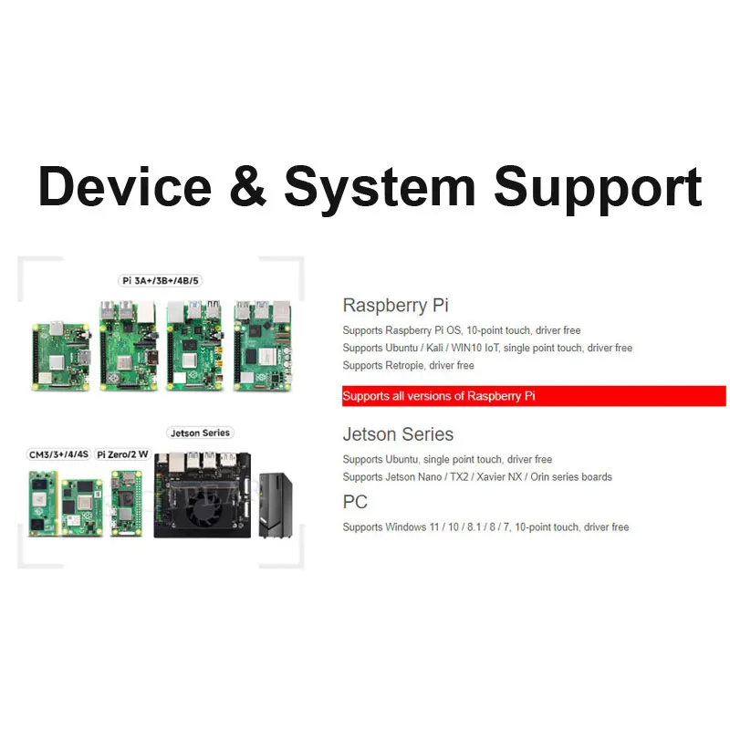 Raspberry Pi 10.1 inch LCD HDM Display Capacitive TouchScreen 1920x1200Pixels Hi-Fi Speaker  For Jetson Nano/mini Computer PC