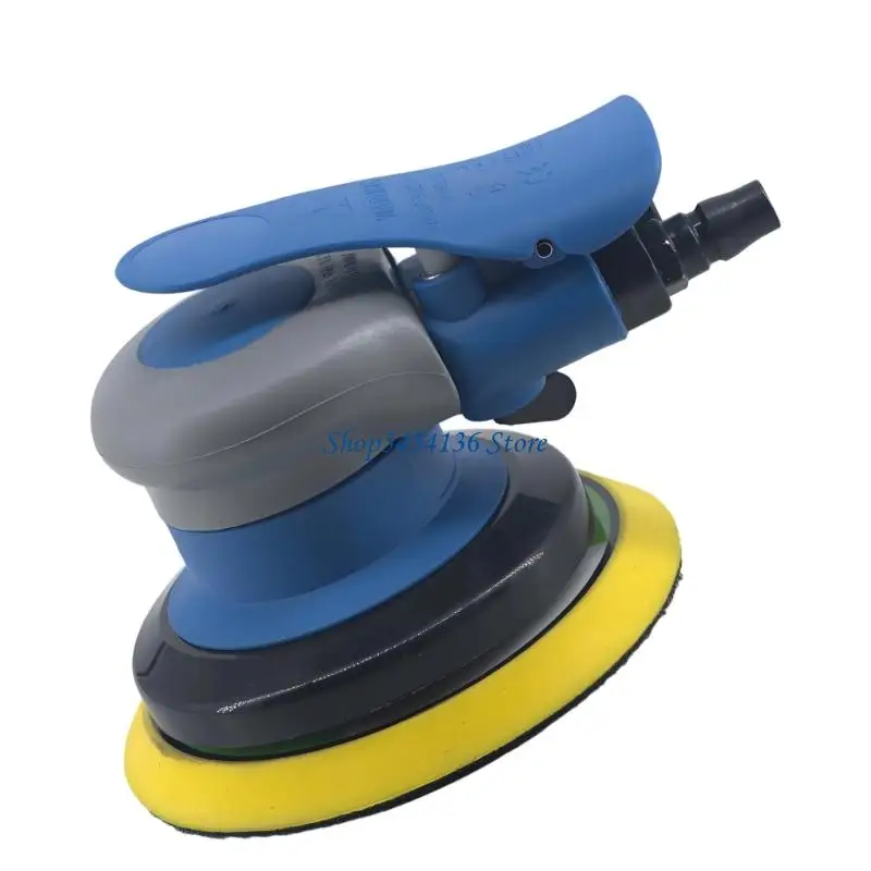 H7ED Pneumatic Sander Industrial Grade 6inch Sandpaper Dry Grinder Car Polishing Waxing Machine Fast Speed Pneumatic Tool