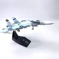 Diecast 1:100 Su 27 SU27 SU-27 Flanker Fighter Model  Russia Air Force Static Simulation Product Aircraft Airplane Models