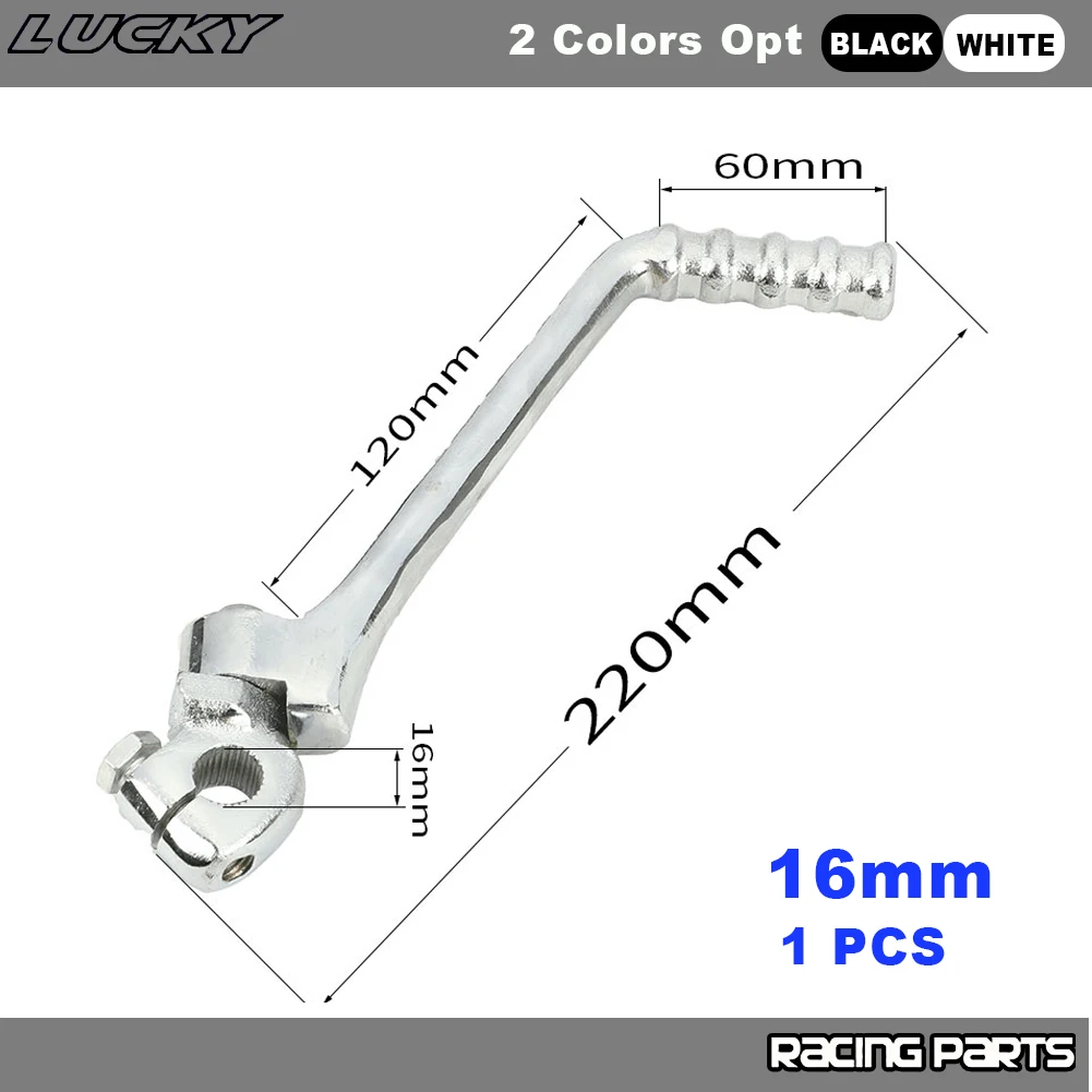 13mm 16mm Hole Kick Start Lever Pedal Motorcycle For 50cc 70cc 90cc 110cc 125cc 140cc 150cc 160cc KAYO SSR SDG BSE Dirt Pit Bike
