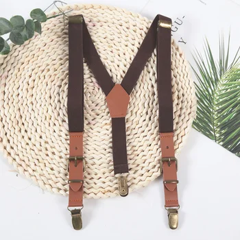 חגורות ילדים גמישות חדשות לילדים בנים מתאימות חליפת טוקסידו מתכווננת עם תמיכה Y-Back לאביזרים יומיים למסיבות ומתנות