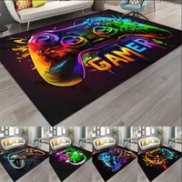 2025 Gaming for Boys Room Gamer Casual Carpet with Controller Design Rug for Game Room Bedroom Decor Non-slip Machine Washab Mat