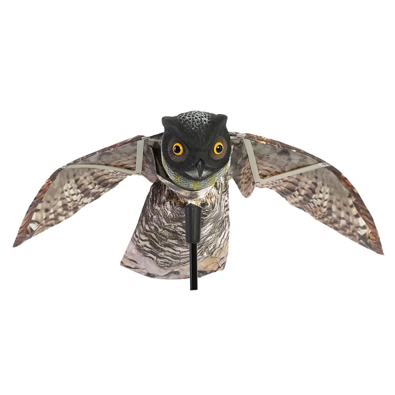 

Prowler Owl With Moving Wing Garden Scarecrow Predator Decoy Pest