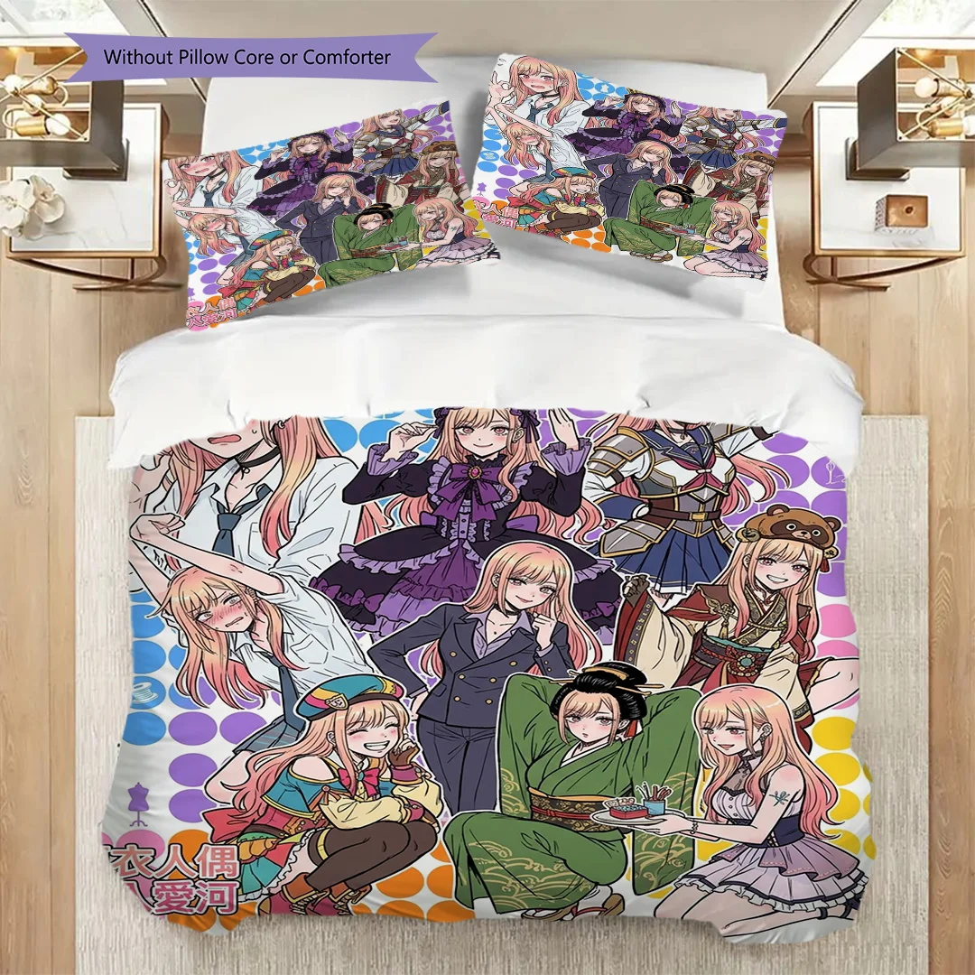 Printed My Dress-Up Darling Duvet Cover Set & Pillowcase Bedroom Daily Bedding Fan Gift-kwq440