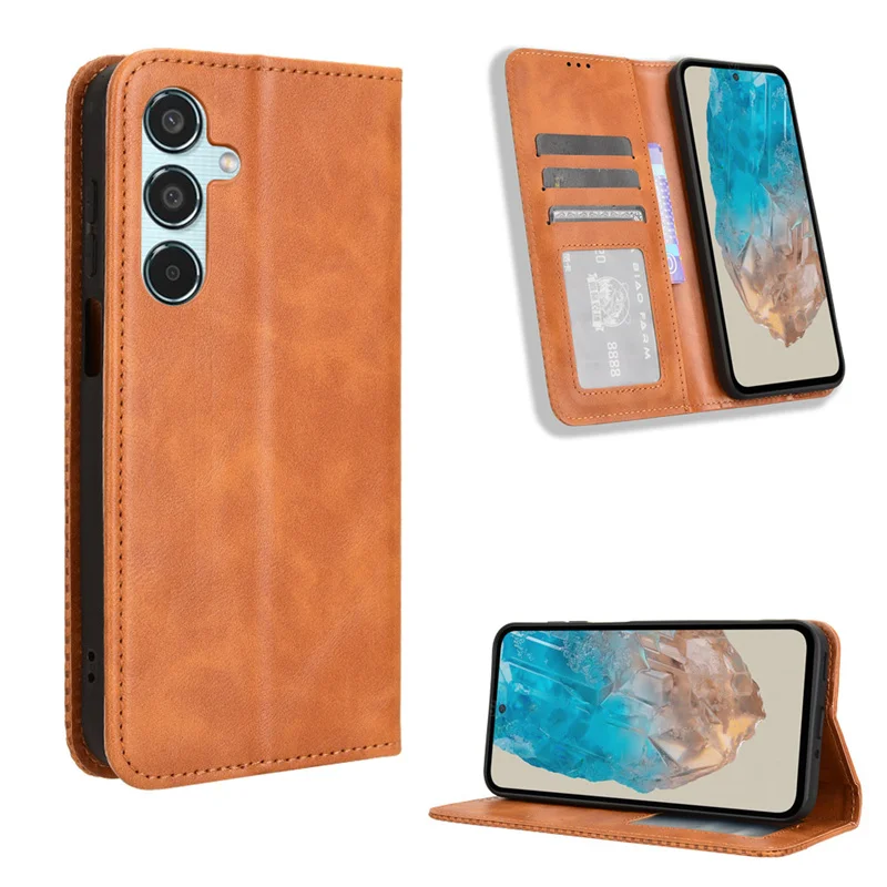 

For Samsung Galaxy M35 5G Magnetic flip cover PU Wallet Phone case for Galaxy M35 5G leather Phone case