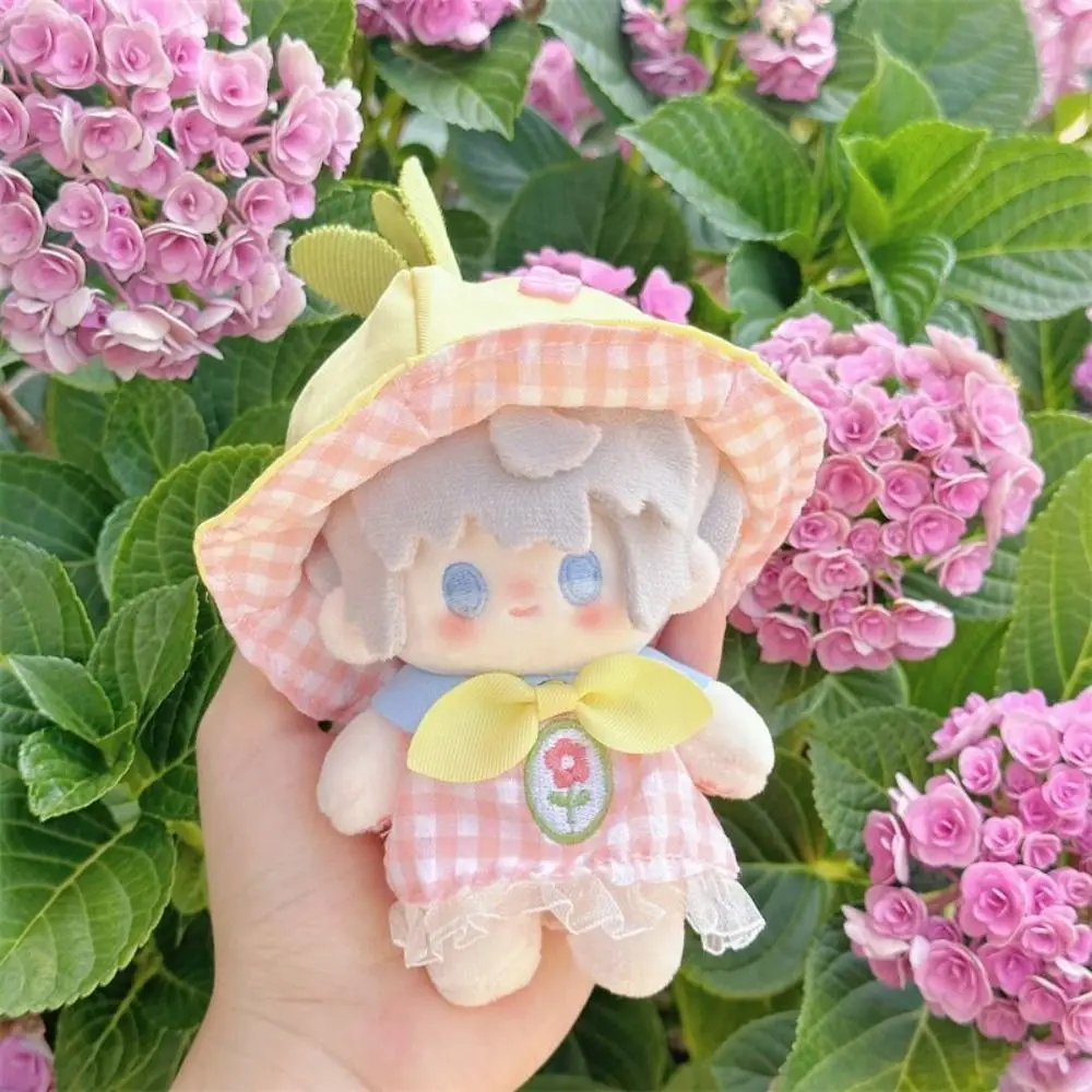 10CM 인형 면화 인형 Rompers 부드러운 면화 소형 옷 봉제 인형 복장 만화 디자인 귀여운 미니 인형 옷
