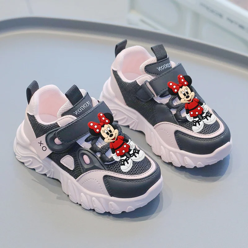 

Disney Children'Sports Shoes Spring and Autumn New BoyCasual Shoes Non-slip Girls Soft-soled Baby Toddler Shoes mickey mouse