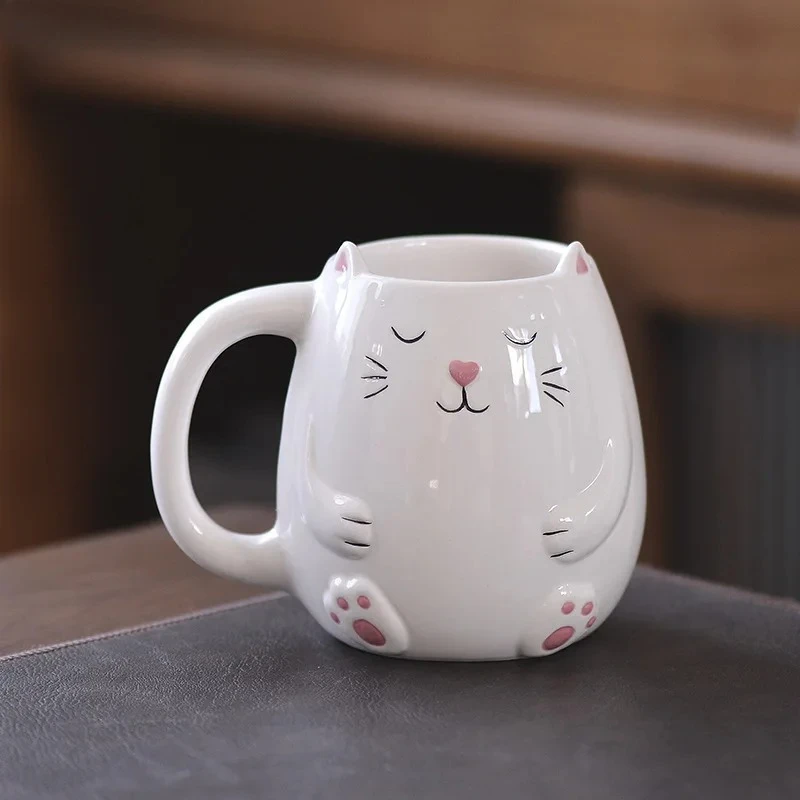 3D Ceramic Frog Mug Cute Hand Painted Animal Coffee Cups Creative Cartoon Drinkware for Home Office Fashion Retro Friend Family view 3