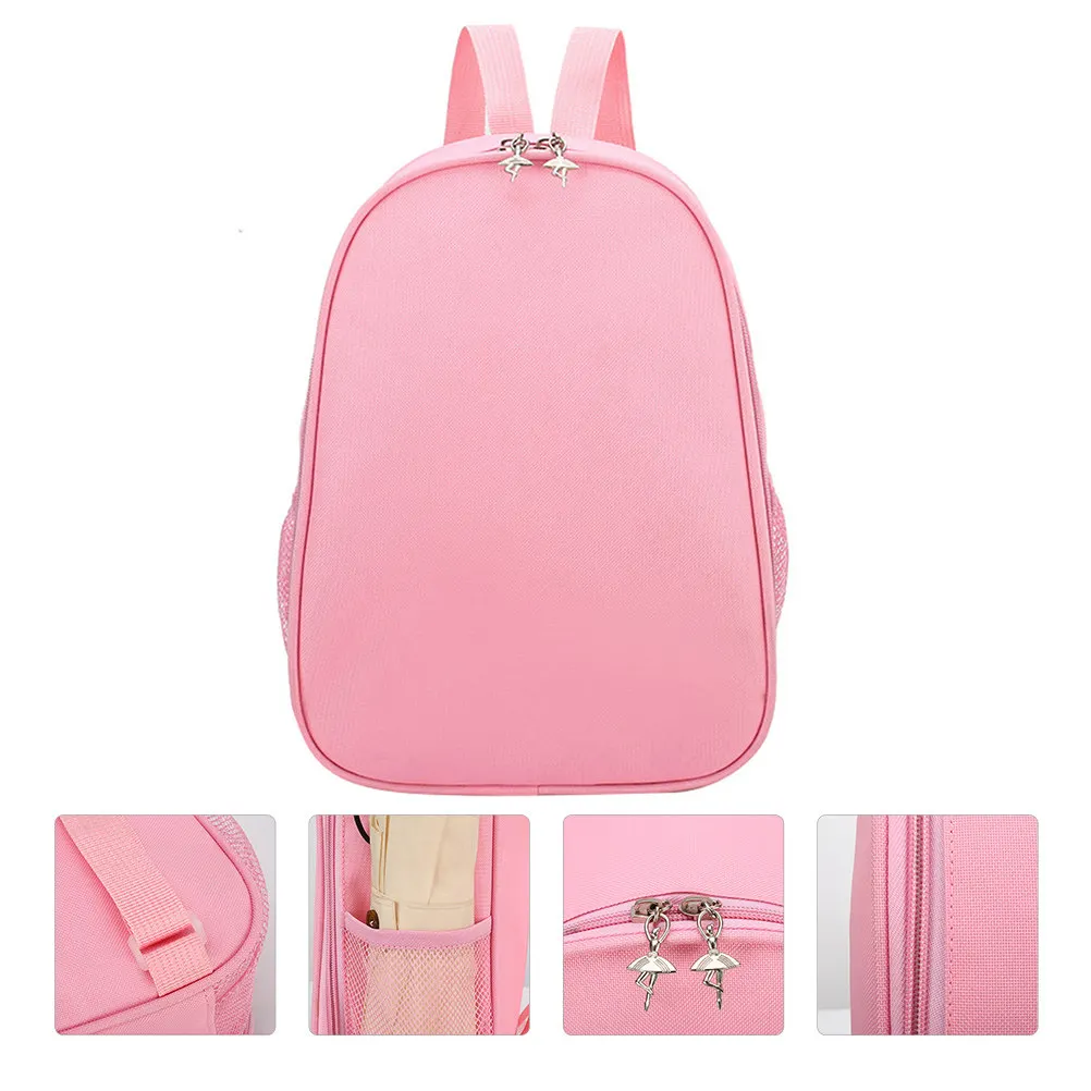 

Ballet Dance Backpack Kids Nylon Fabric Spacious Storage Room for Dancewear Shoes Accessories School Daily Commute Travel
