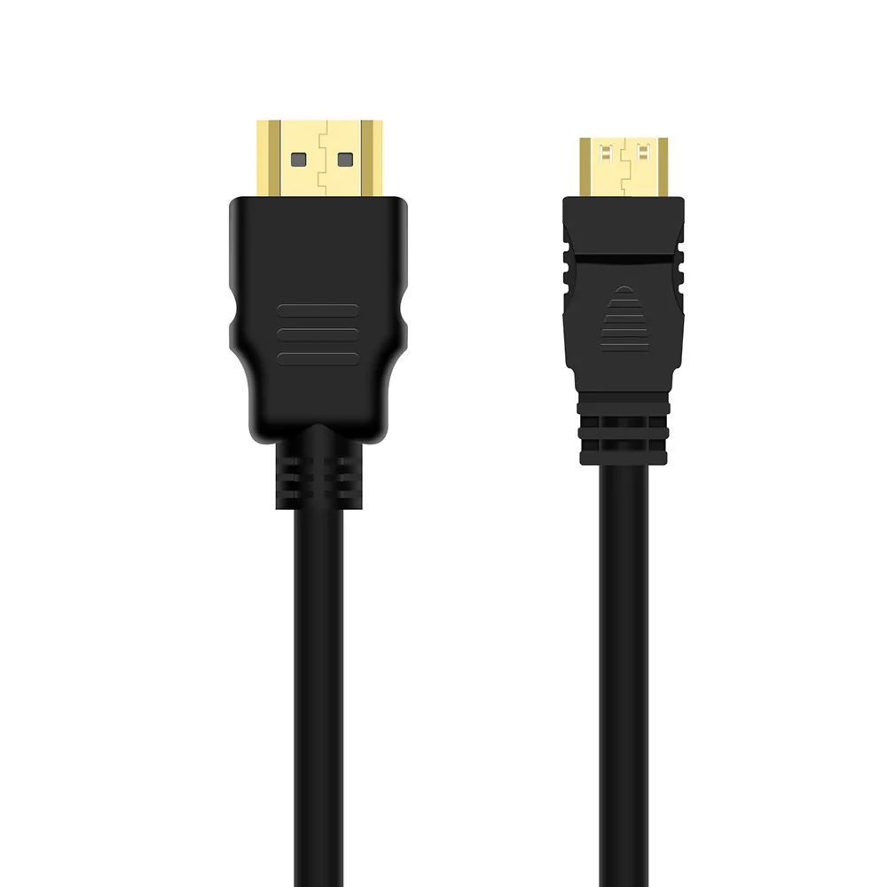 

Mini HDMI-совместимый с HD-кабелем 1080p 3D Высокоскоростной адаптер с позолоченным штекером для камеры монитора проектора ТВ 1,5 м 4K