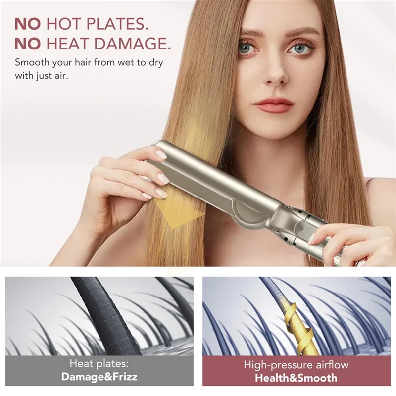 WHYY-Rizador largo, barriles cónicos, accesorio, plancha de pelo, placa de boquilla para accesorio de flujo de aire Shark Flexstyle