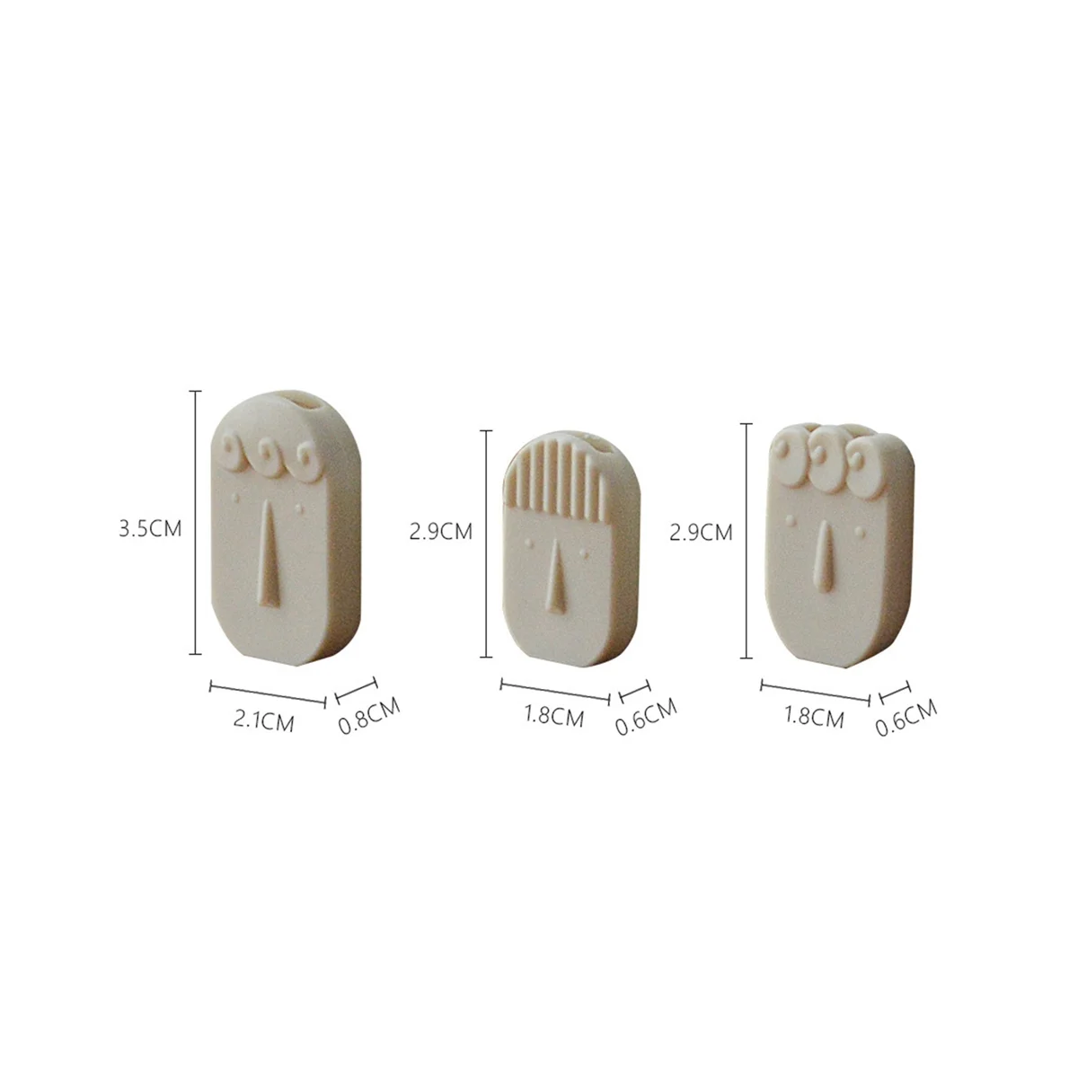 3PCS 1/6 Scale Miniature Dollhouse Mini Face Vase Mini House Decoation for Barbies Blyth BJD Doll Accessories,3