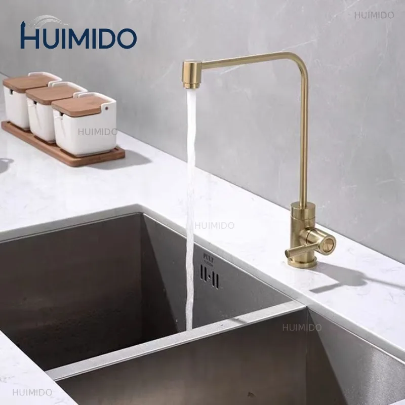 Pure Water Filter Faucet Kitchen Single Cold Drinking Water Tap Full Copper Tea Machine 2 Way