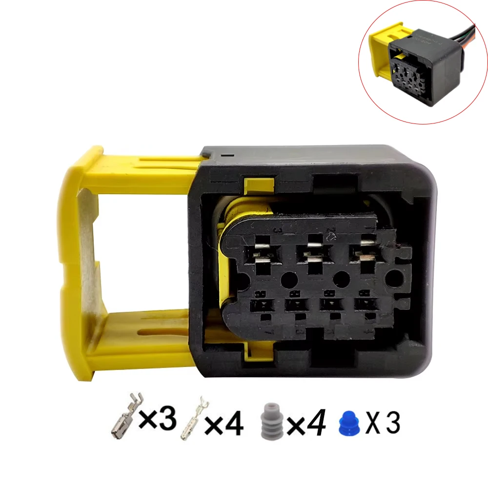 

1/5/10 PCS DJ7073B-1.5 3.5-11 7Pin Automotive Connector With Wire Terminals 1-1703648-1/1-1 418480-1