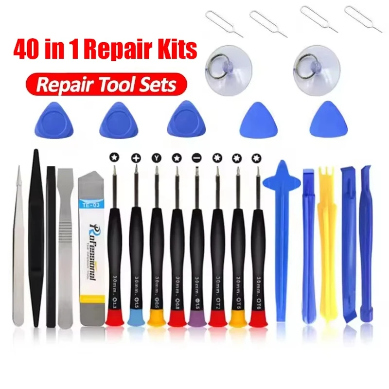 40 In 1 Multifunctional Disassembly Tool For Phone Tablet PC Laptop Screen Opening Pry Tools Repair Accessories Set Repair Bench