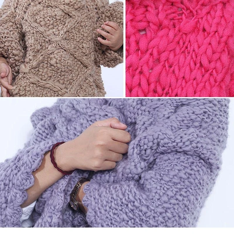 

Coarse Wool DIY Soft Scarfs Sweaters Hand-woven Crochet Knitting Natural Threads high quality