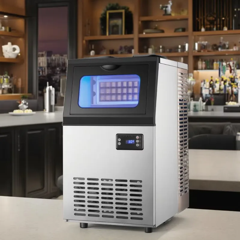 

Commercial Air Cooled 30kg Compact Electric Ice Cube Maker Square Ice Machine