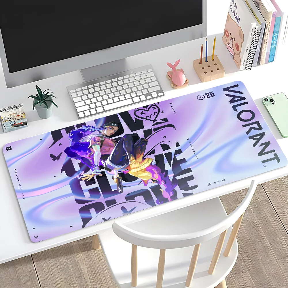 

E-sports VaLorantES Cool Mousepad Large Anti-Slip Mouse Pad Stitched Edges Mat Durable Desk Laptop Gaming​ Keyboard Pad XXL