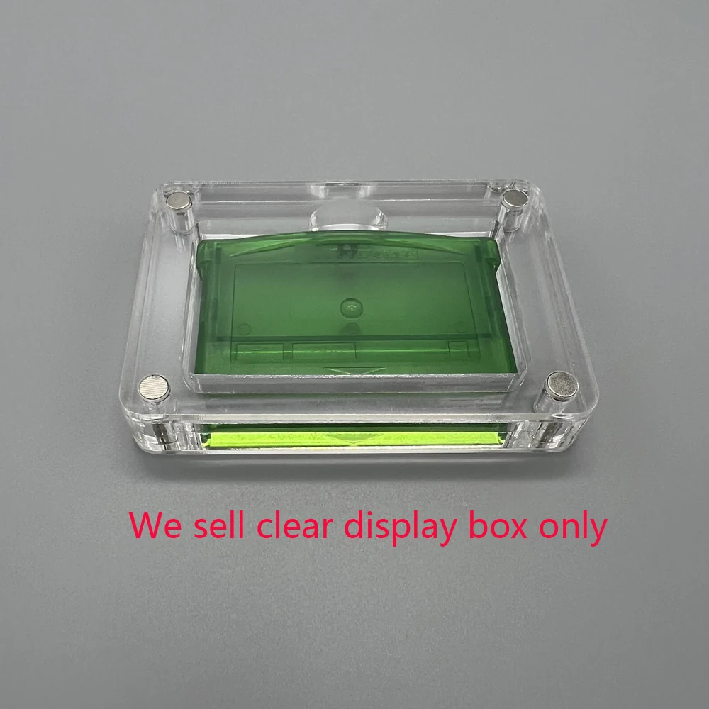 Transparent Storage Game Card Case Acrylic For GBA Cover Shell Cards Slot Box Display Stand game Accessories