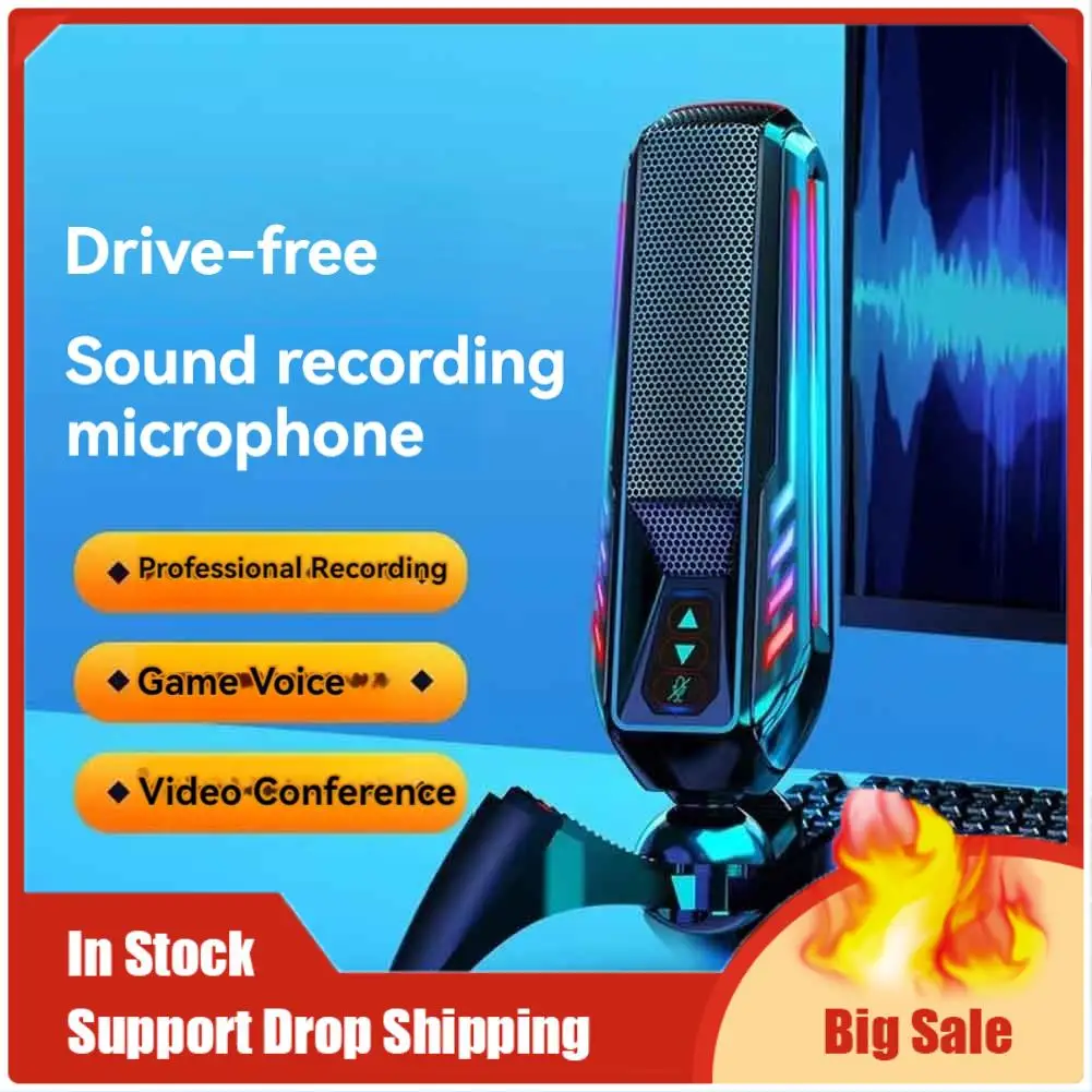 최고 거래 USB 마이크 컴퓨터 게임용 마이크 PC 녹음용 마이크 데스크탑 노트북과 호환 가능