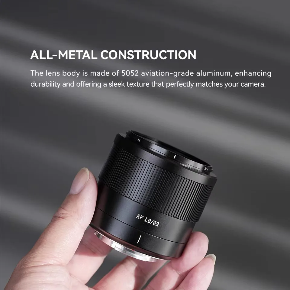 TTArtisan AF 23mm F1.8 Obiettivo Prime Obiettivo per fotocamera Bokeh morbido di grande apertura compatibile con Fuji X-A1 X-T5 Sony NEX-3 A7 Nikon Z9