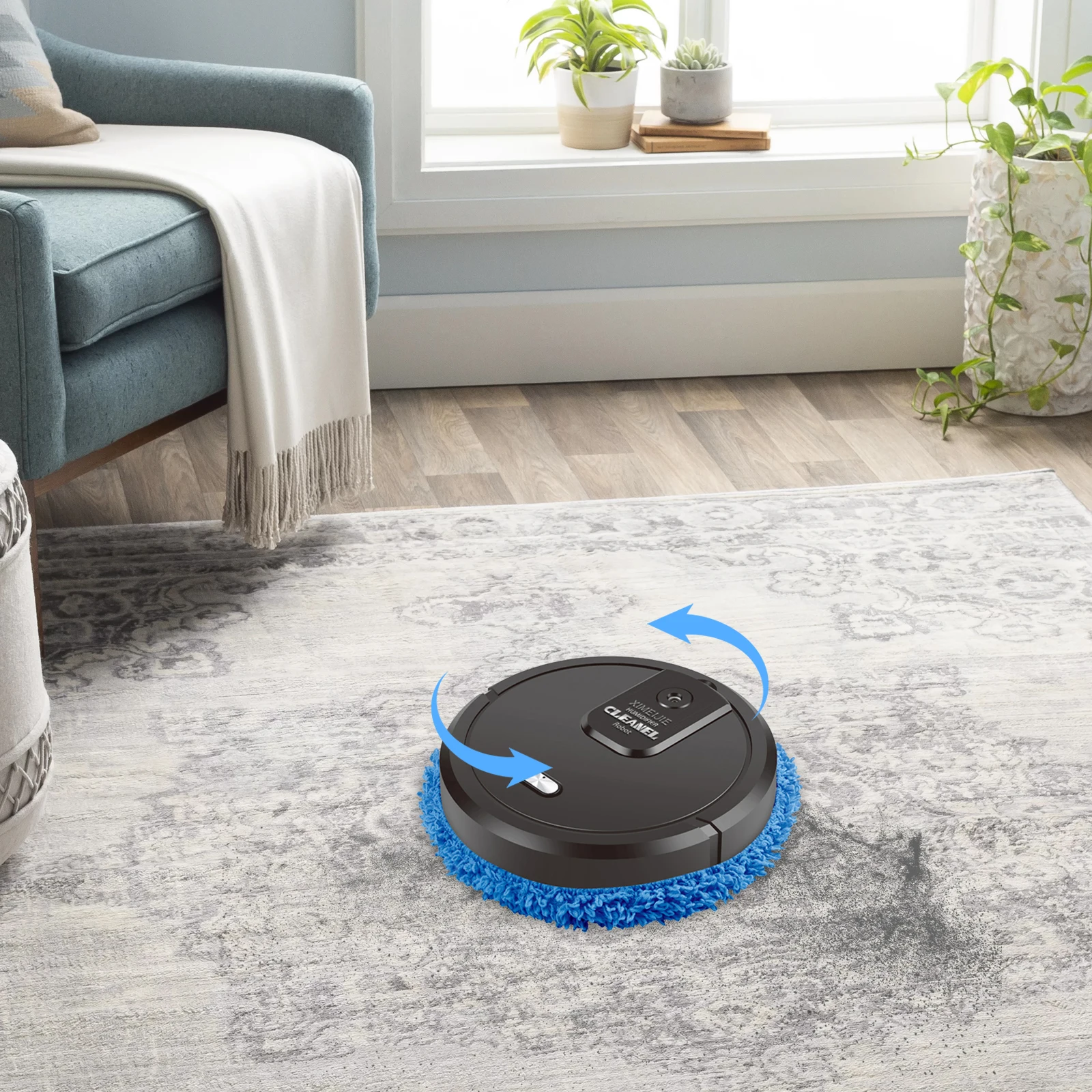 

Robotic Vacuum Cleaner, Robotic Vacuum Cleaner, Intelligent Steering Robotic Vacuum Cleaner with Wipe Function