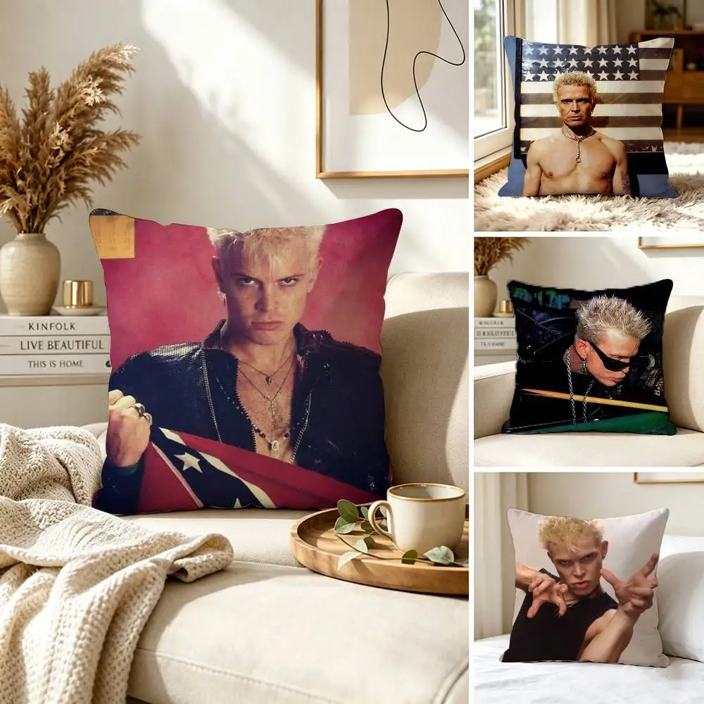 Singer B-Billy Idol Pillow Case for Sofa Living Room Home office Decor Protective Cover