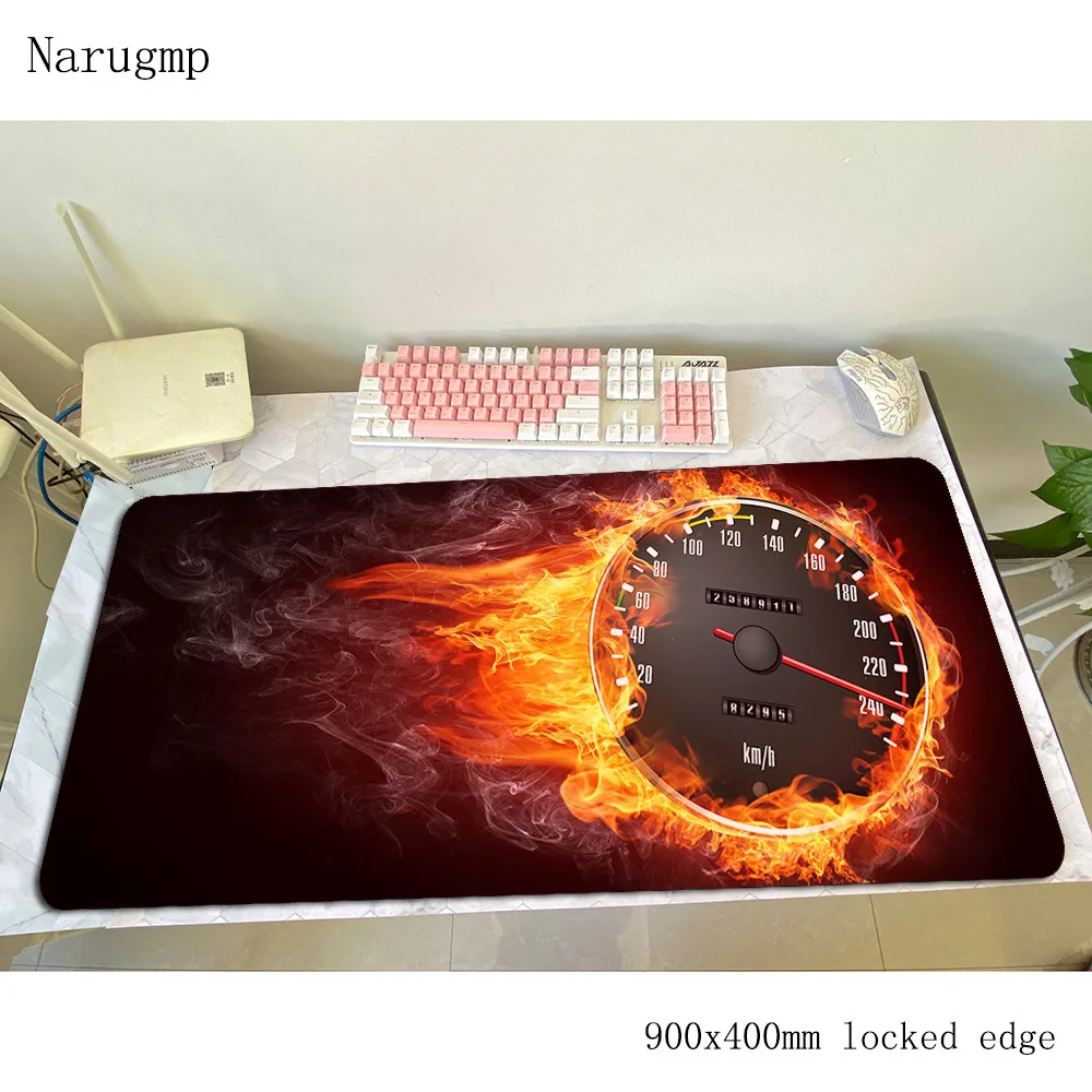 

speedometer mouse pad Cartoon Computer mat 900x400x3mm gaming mousepad large Indie Pop padmouse keyboard games pc gamer desk