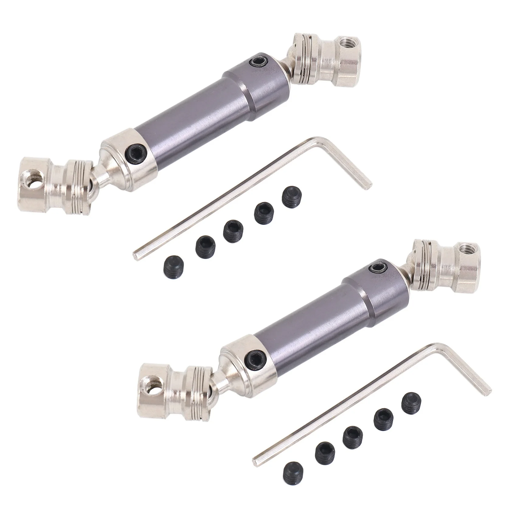 AS96-2X Metal Rear Drive Shaft Cvd For Wltoys 12428 12423 1/12 Rc Car Crawler Short Course Truck Upgrade Hop-Up Parts,Grey