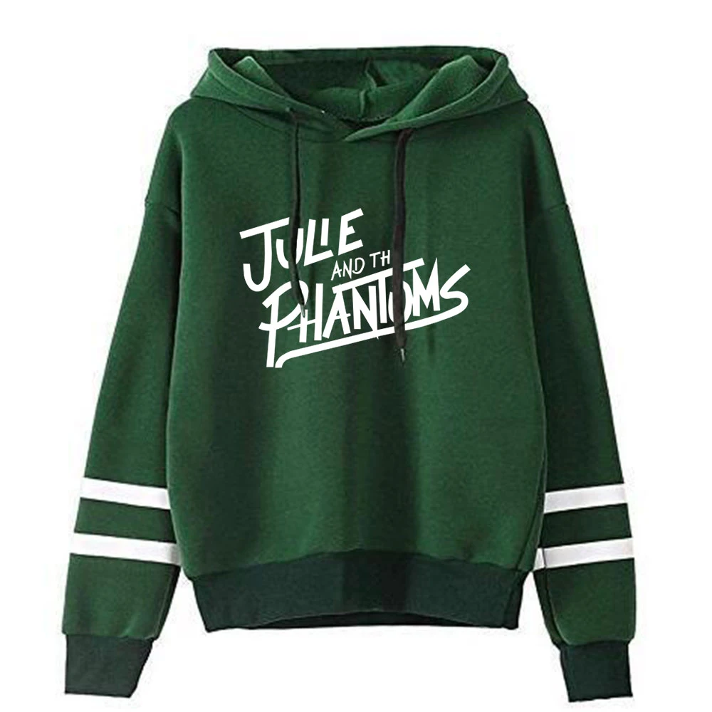 Julie und die Phantoms Hoodie für Männer Frauen Taschen lose Ärmel Sweatshirts Harajuku Streetwear Sonnen untergang Kurve Kleidung plus Größe