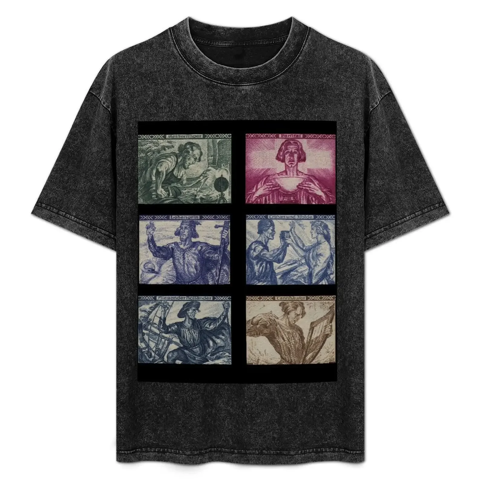 

Wagner and his Operas T-Shirt man graphic t shirt cotton tshirt 100% T-Shirt