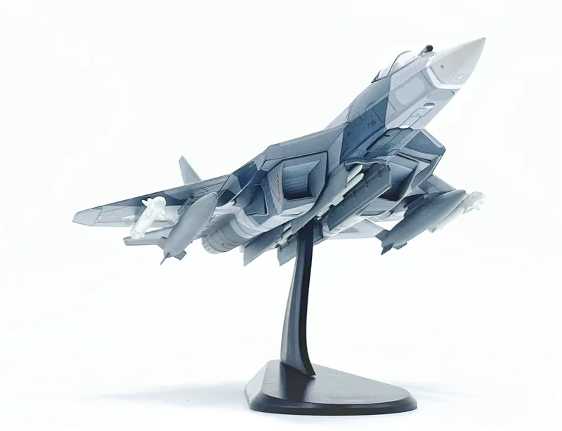 Wltk Russia Air Force Sukhoi Su-57 Felon Stealth Multirole Fighter Snow Camouflage 1/100 Diecast Airplane Aircraft Jet Model