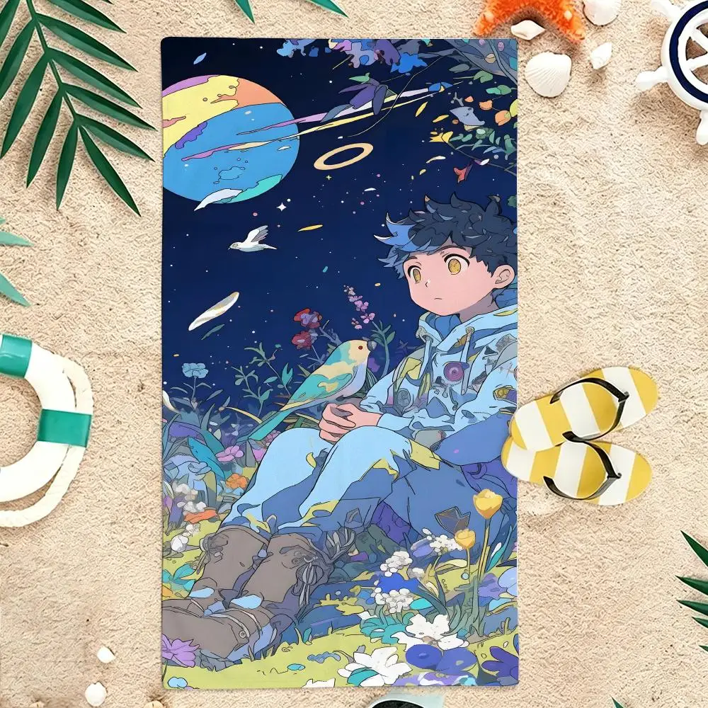 The Boy Under the Starry Skys Towel Microfiber soft Beach Towel for Travel Fitness Sauna Bathing Camping