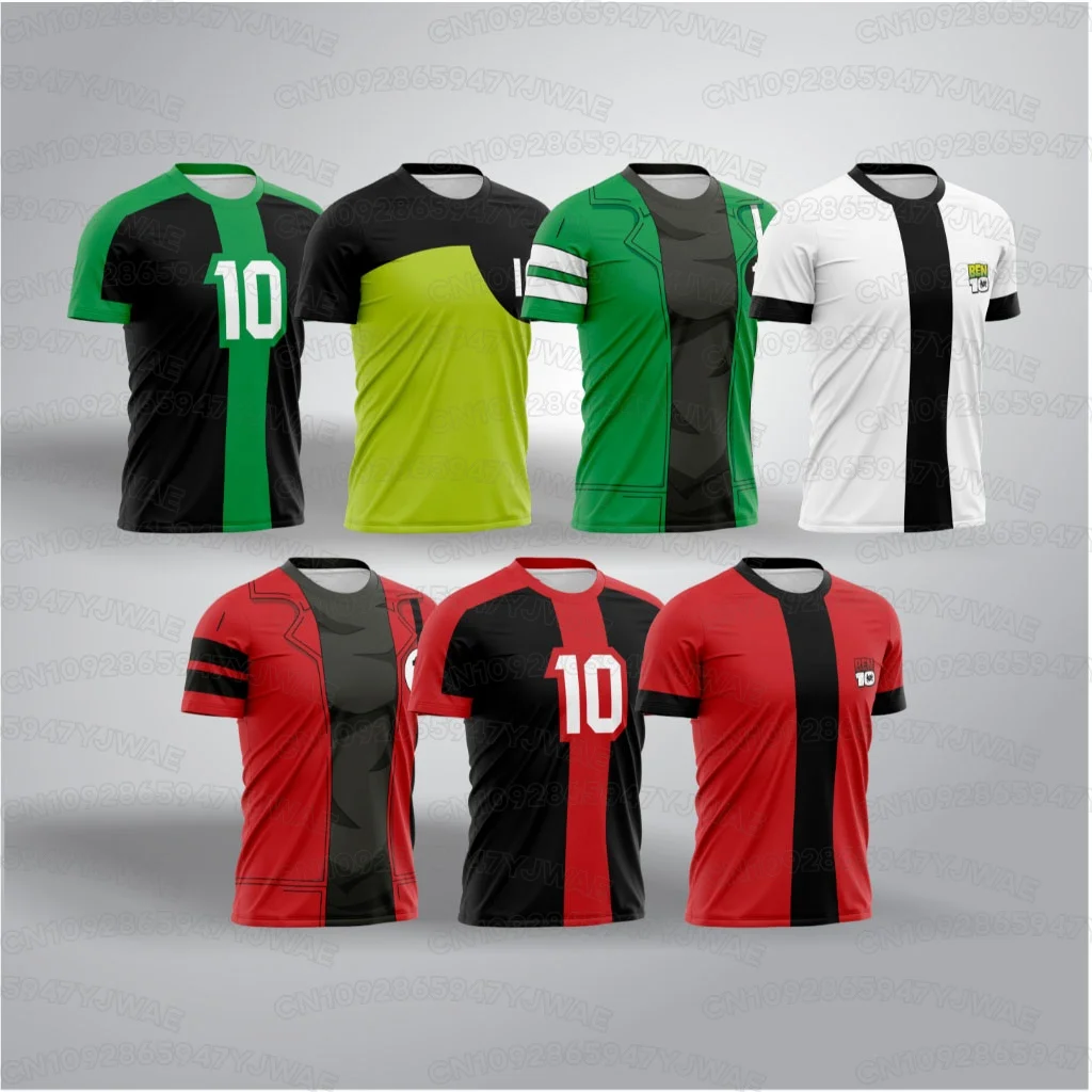 2026 Men's Women's 3D Print Ben Tennyson Cartoon Tee Summer Short Sleeve Y2k Tops Anime Omnitrix Ben10 Cosplay T-shirts