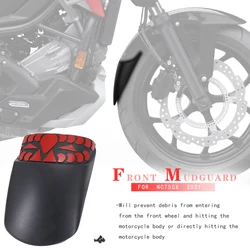 New Motorcycle Accessories Black Front Mudguard Fender Extender Extension FOR Honda NC 750 X NC750X 2021 2022