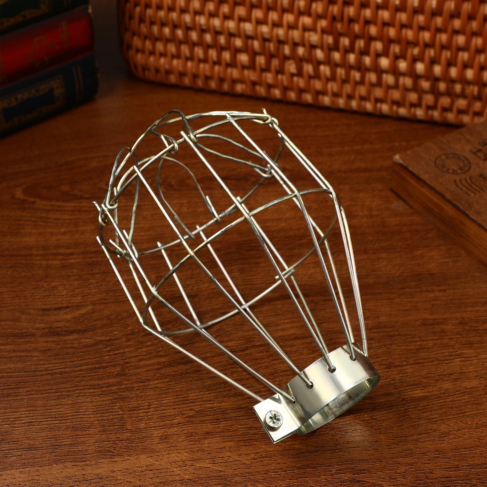 

6pcs Retro Bird Cage Lantern Light Bulb Cover Lamp Guard Metal Decor Clamp Vintage Hanging Lamp Shade Industrial Style Home