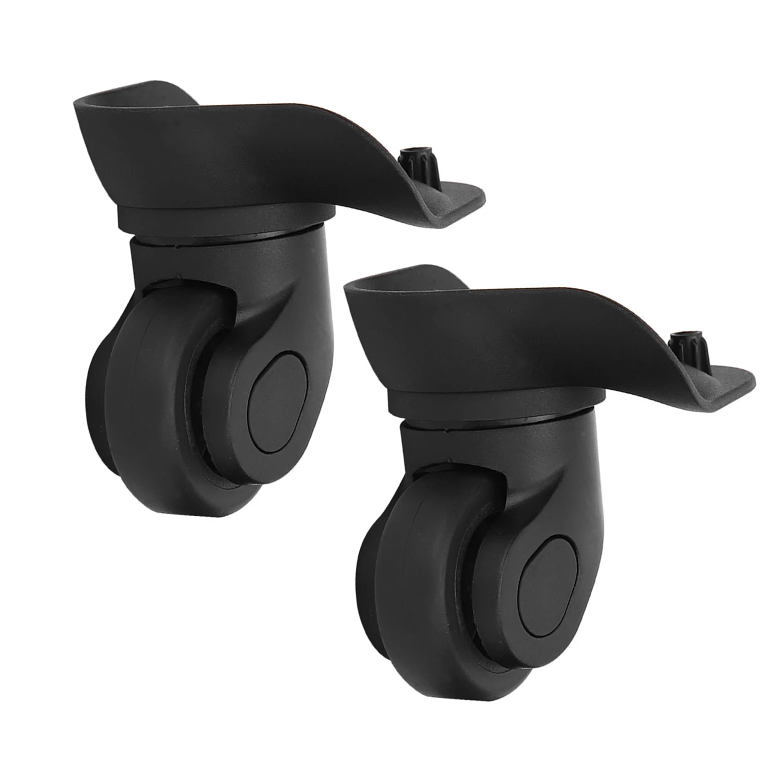A Pair Black Suitcase Mute Single Row Wheel Luggage Replacement Outdoor Supplies Suitcase Replacement Wheel Mute Suitcase Wheel