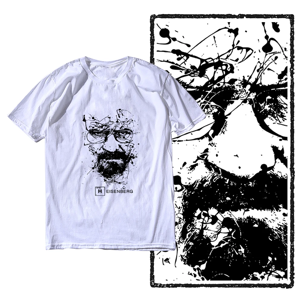 2024, новые модные футболки Breaking Bad, мужские футболки Heisenberg Camisetas Hombre, мужские крутые футболки, топы, хлопковые футболки с короткими рукавами # 191