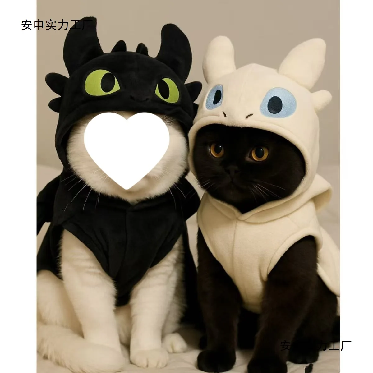 Little Devil Winter Cat Dog Fleece Clothes Warm Plush Kitten Puppy Coat Anti-Shedding Pet Apparel